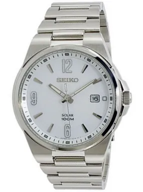 Seiko Solar 100m Stainless Steel Men's Watch SNE209P1