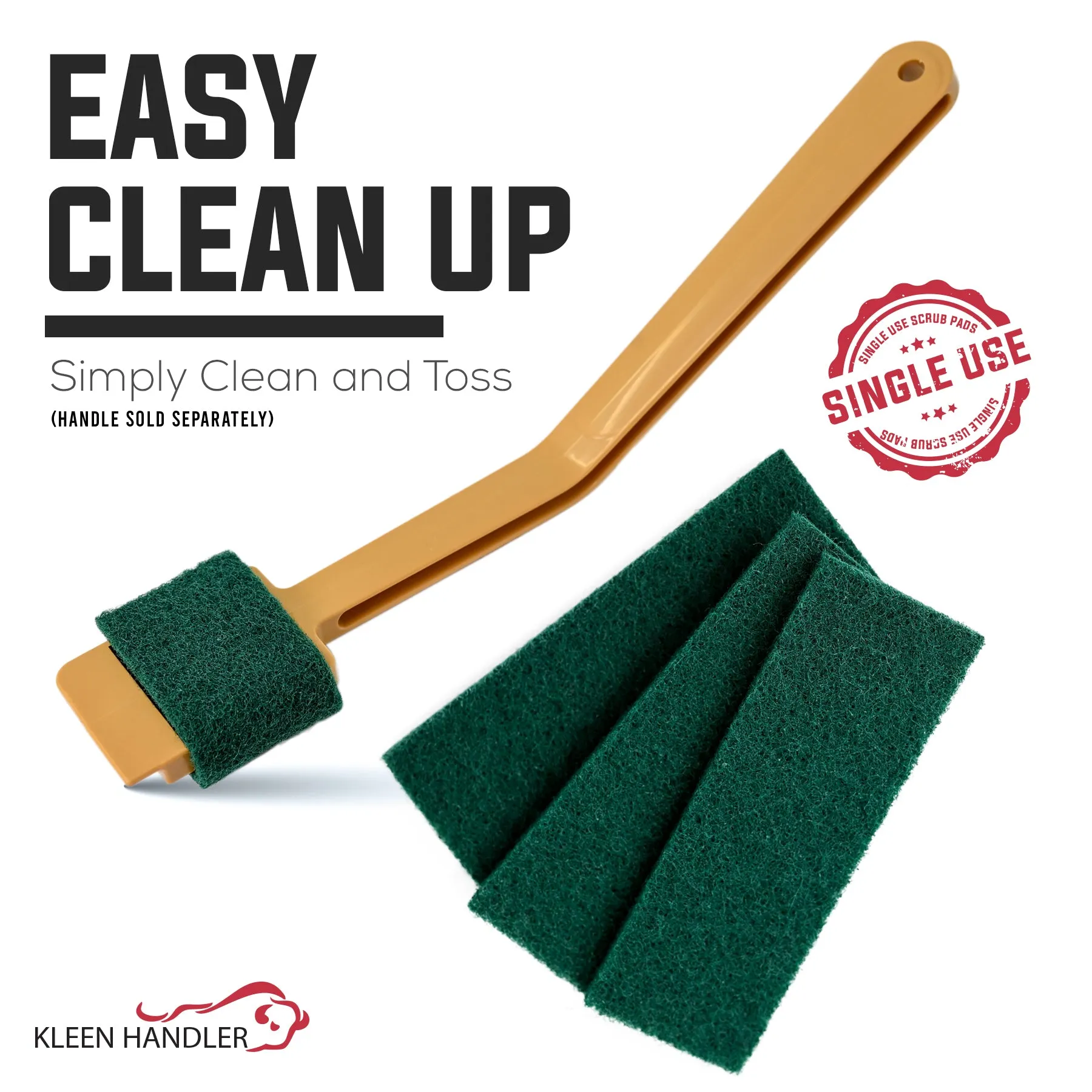 Slicer EZ Scrub Pads – Electric Blade Cleaning Tool for Deli Slicers, Safe Cleaner for Mandolin Slicers, Small Scrubbing Pads