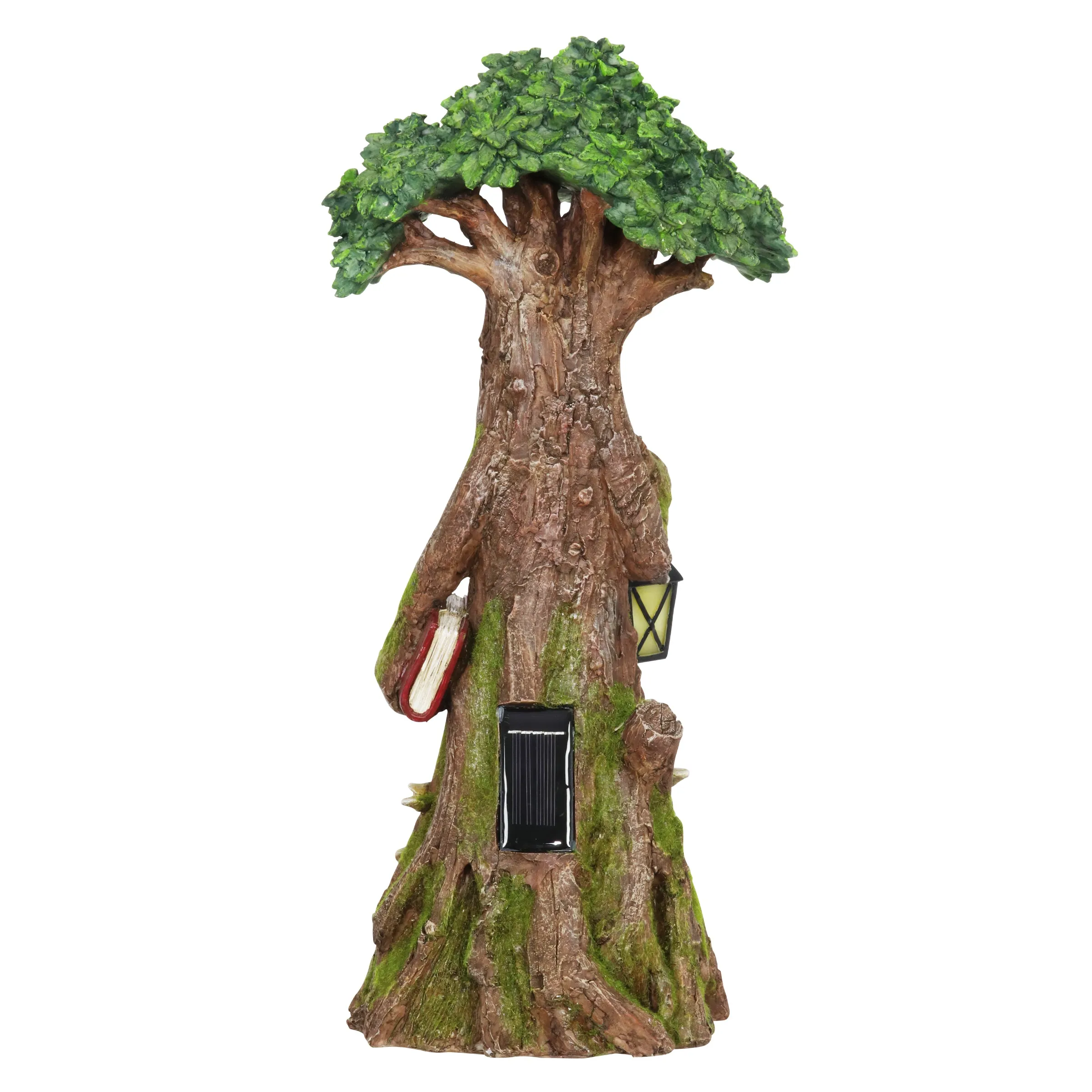 Solar Tree Scholar Carrying Book with Firefly LED Crackle Ball, 16 Inch