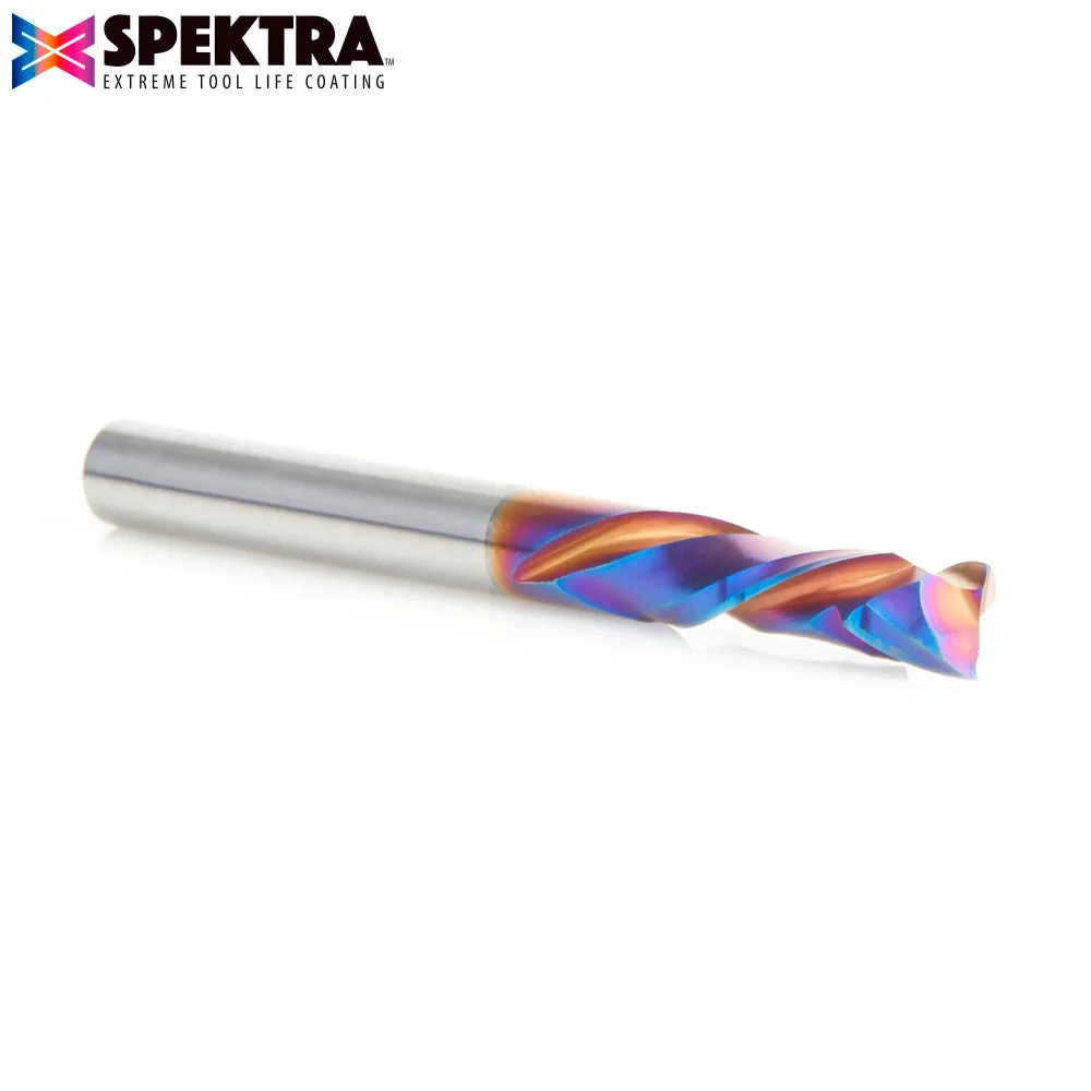 Solid Carbide Spektra™ CNC Insert Knife | Compression Spiral 1⁄4 Dia x 7⁄8 x 1⁄4 Inch Shank | 46700-K | 738685467008