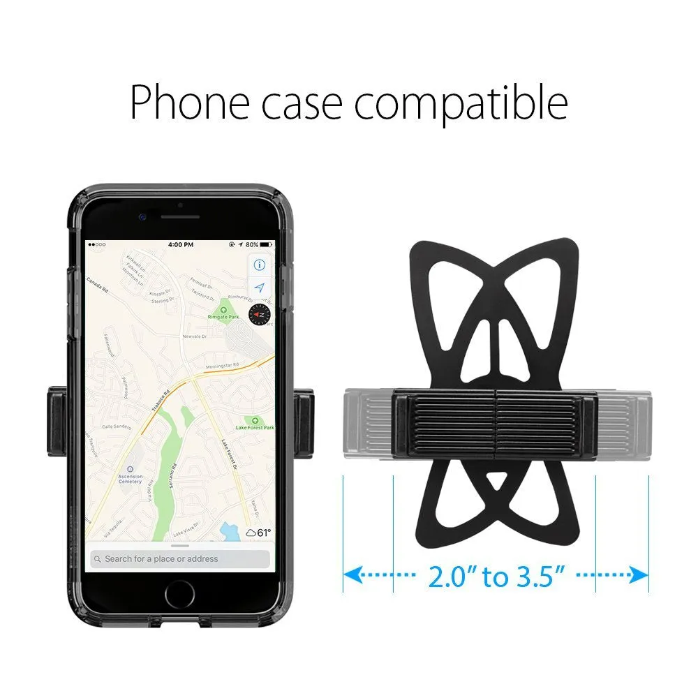 Spigen Velo A250 Bike Phone Mount Holder & Motorcycle Phone Mount Holder (Black)