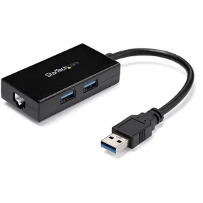 Startech.Com Usb To Ethernet Adapter, Usb 3.0 To 10/100/1000 Gigabit Ethernet Lan Converter For Laptops, 11.8In/30Cm Att