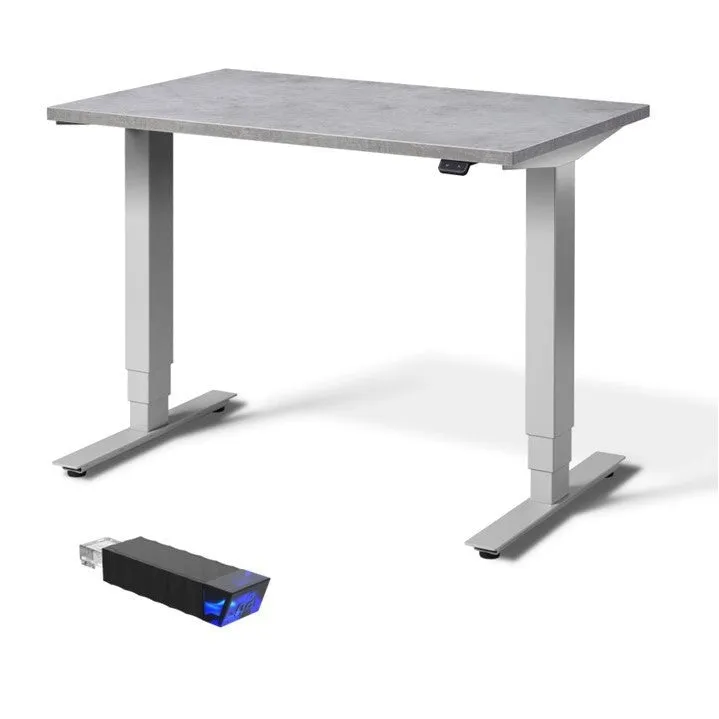 Stockholm Small Adjustable Standing Desk - Anthracite edition 1m x 0.6m (with Bluetooth Control)