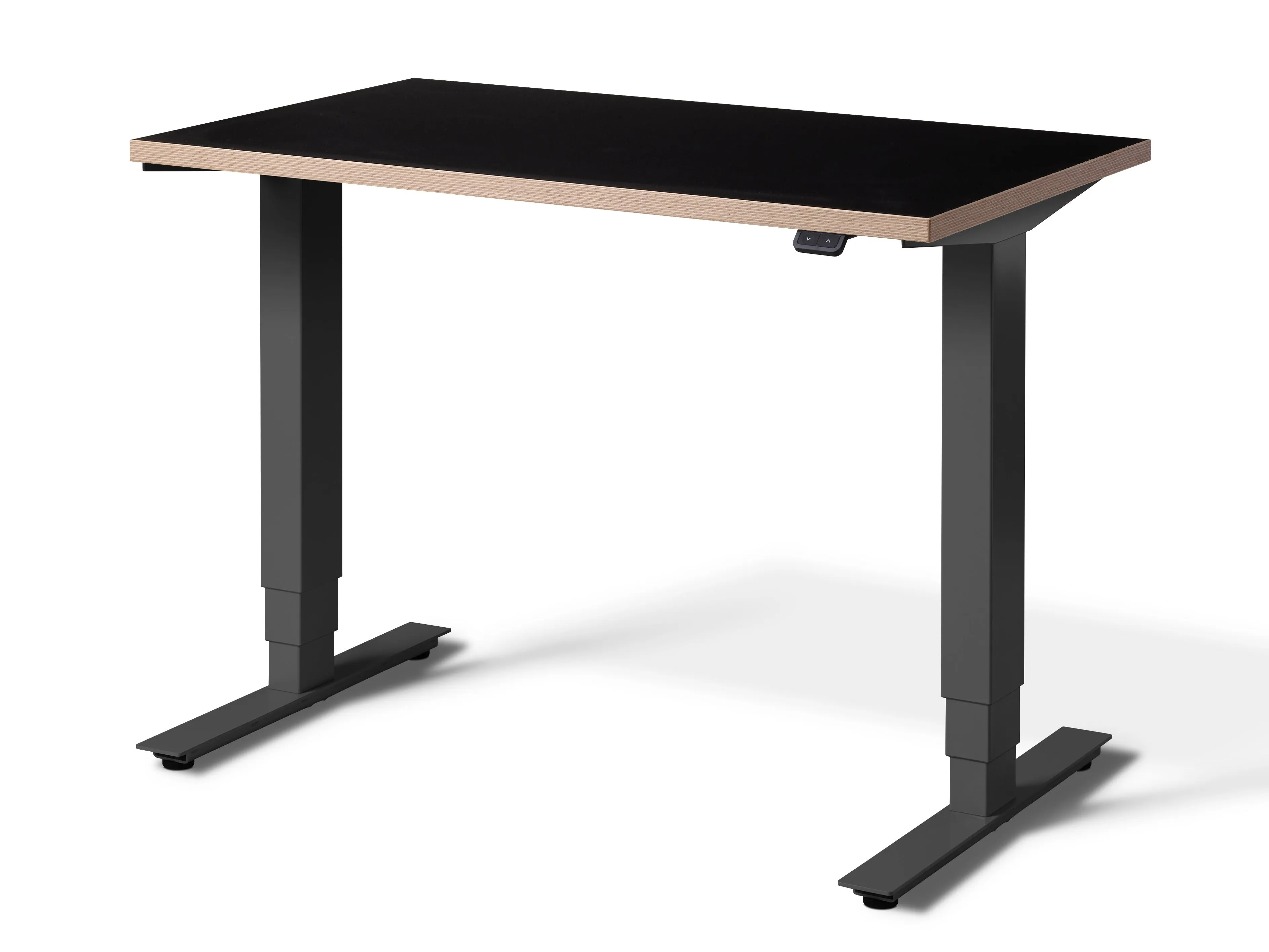 Stockholm Small Adjustable Standing Desk - Anthracite edition 1m x 0.6m (with Bluetooth Control)