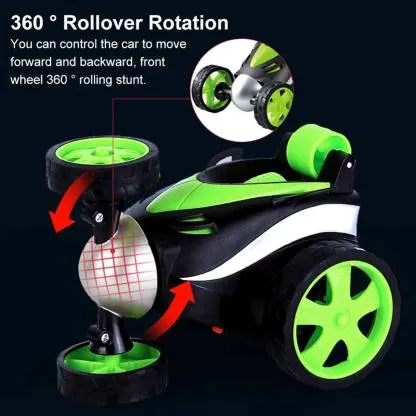 Stunt Car Vehicle 360°Rotating Rolling Radio Control Electric Racing Car