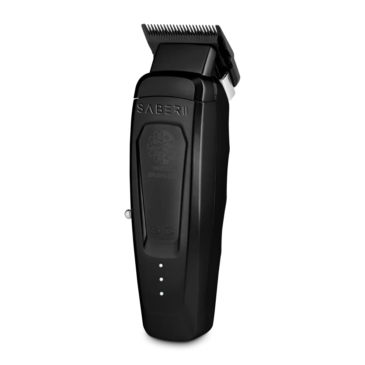 StyleCraft Saber 2.0 Cordless Modular Clipper w/ High-Torque Digital Brushless Motor - Black (SC617B)