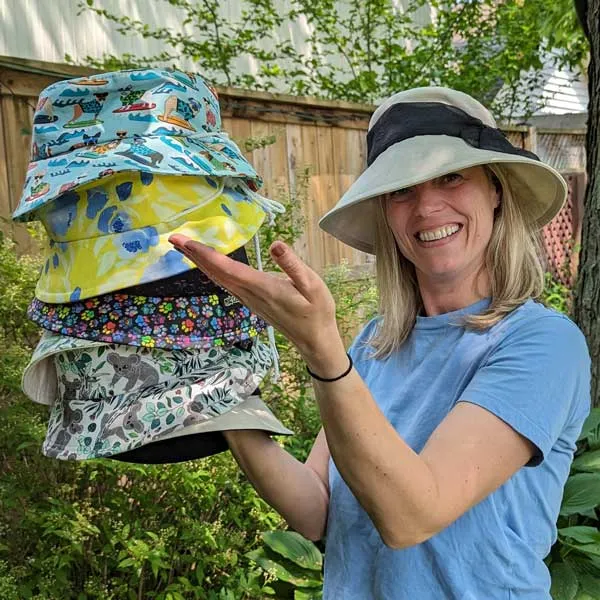 The Summer Bucket Sun Hat, sewing pattern and instructions, digital format