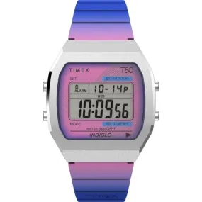 Timex 80 Purple Silver-Tone Watch TW2V74600