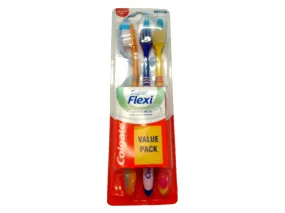 Toothbrush 3pk. Medium Super Flexi Colgate (ENDCAP)