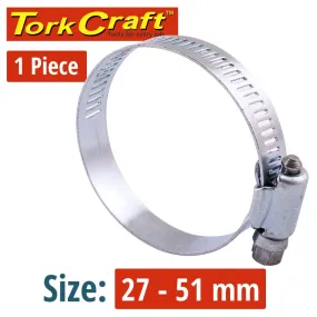 TORK CRAFT HOSE CLAMP 27-51MM EACH K24 HC27-51