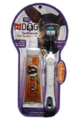 Triple Pet Toothbrush Kit for Small Breeds