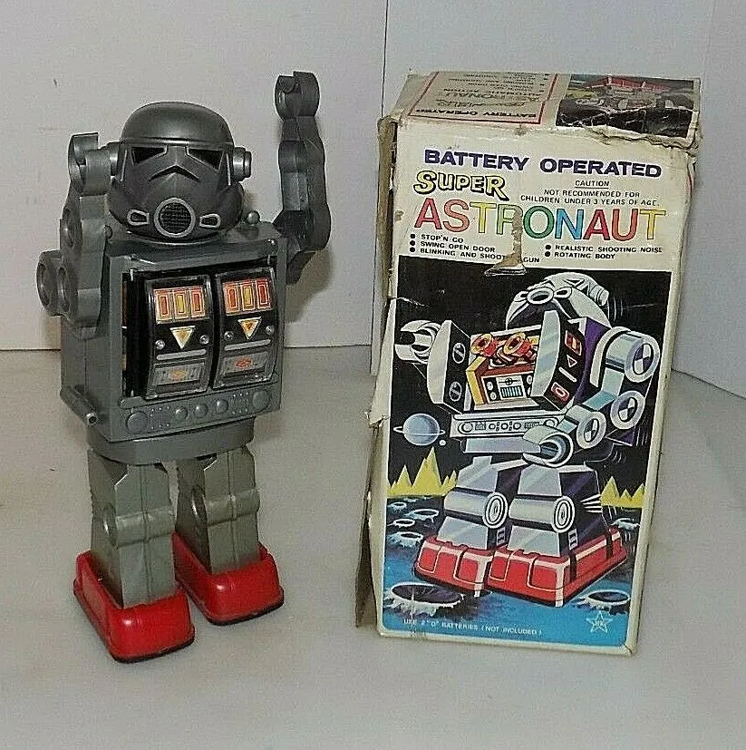 Vintage Bootleg Stormtrooper Super Astronaut Hong Kong Knockoff Robot Horikawa Toy Box No.107