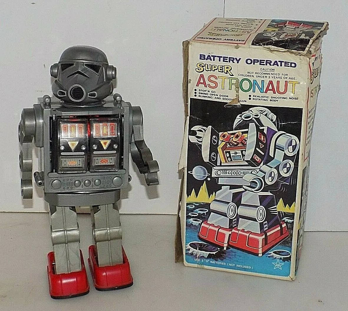 Vintage Bootleg Stormtrooper Super Astronaut Hong Kong Knockoff Robot Horikawa Toy Box No.107