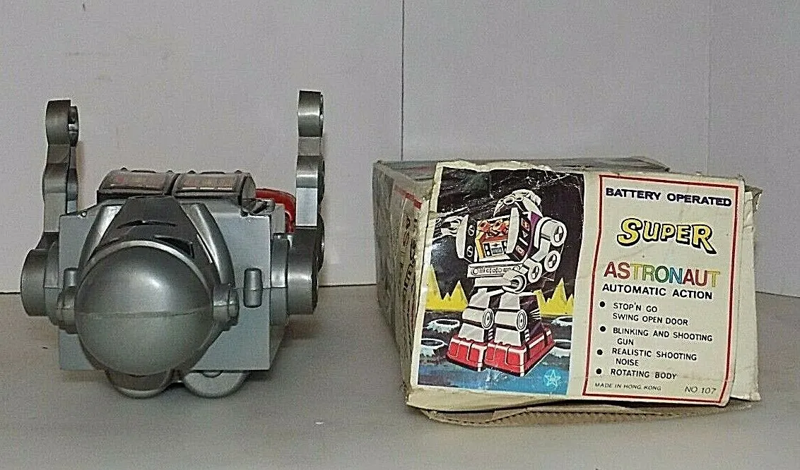 Vintage Bootleg Stormtrooper Super Astronaut Hong Kong Knockoff Robot Horikawa Toy Box No.107