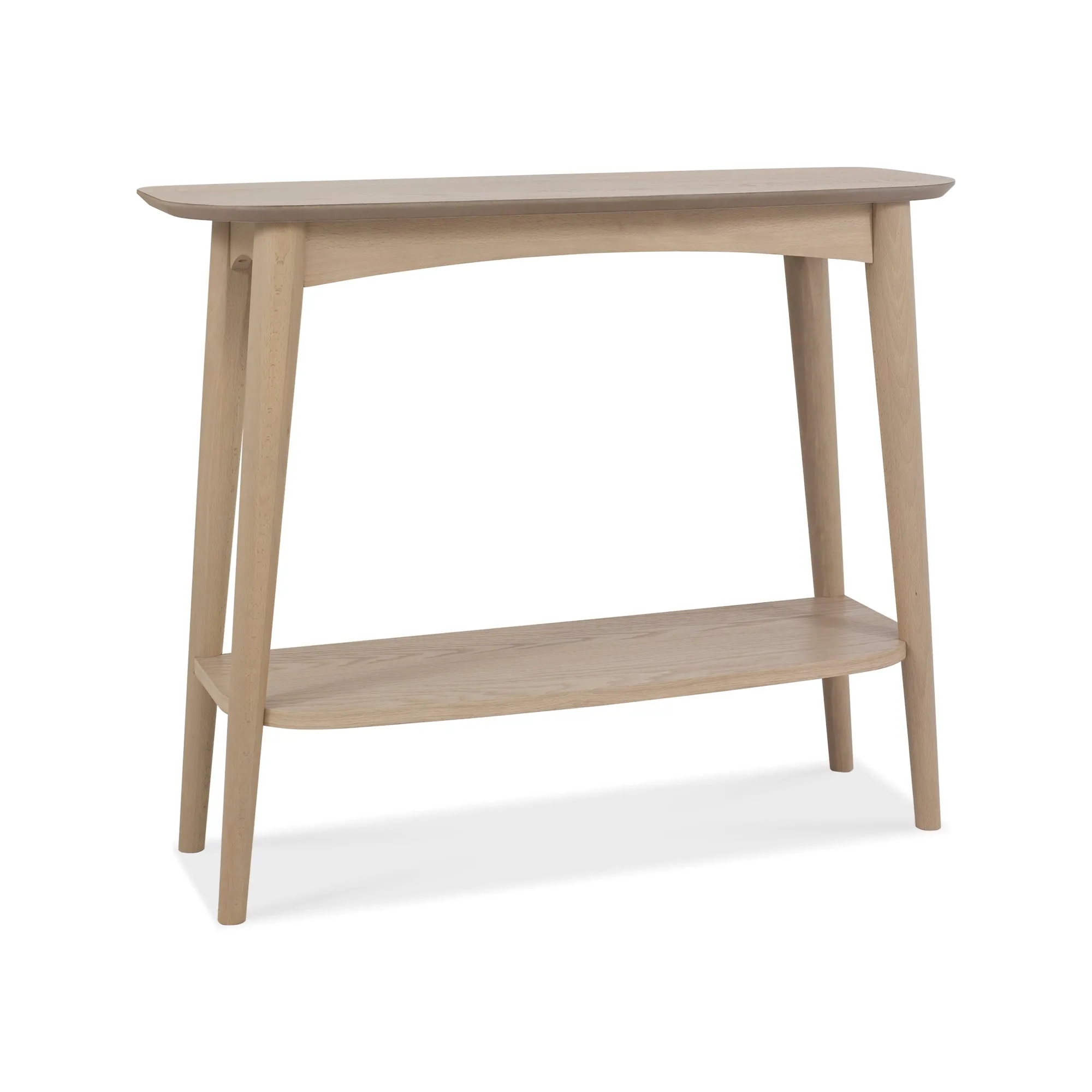 White Oak Narrow Console Table