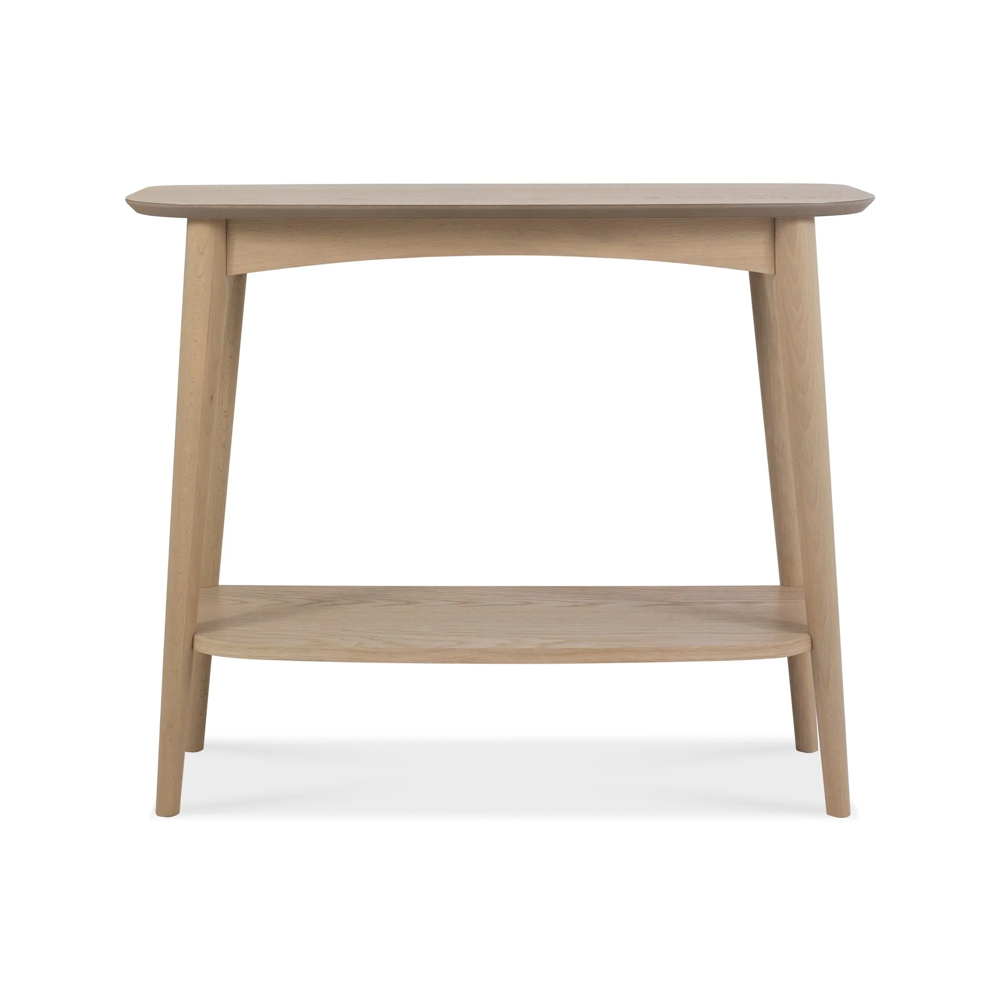 White Oak Narrow Console Table