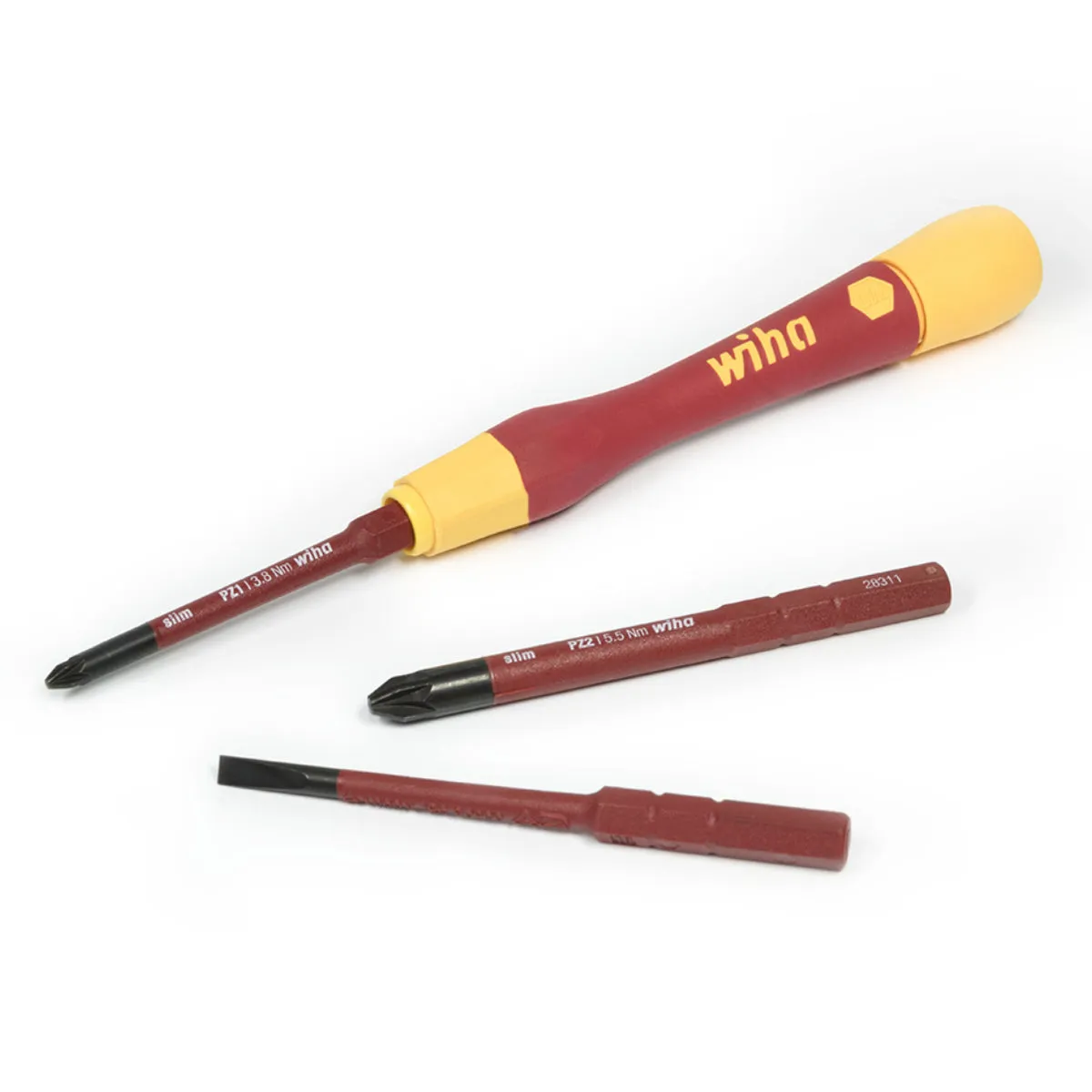 Wiha PicoFinish SlimVario Electric Fine Screwdriver Set Of 4 Piece WHA-43167