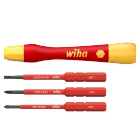 Wiha PicoFinish SlimVario Electric Fine Screwdriver Set Of 4 Piece WHA-43167