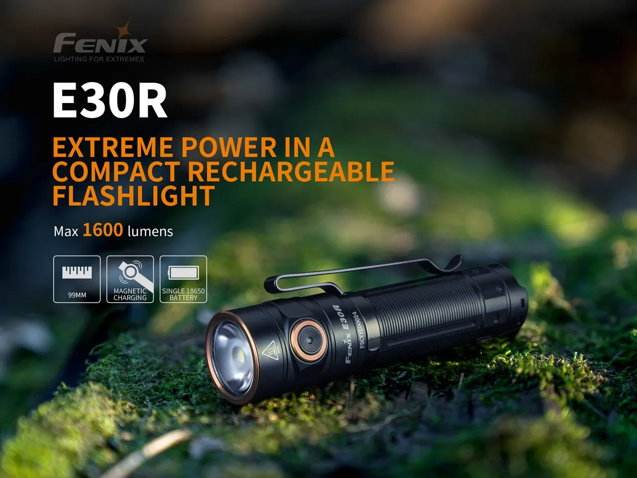 [Y.E.S] Fenix E30R Luminus SST40 LED Flashlight 1600 Lumens