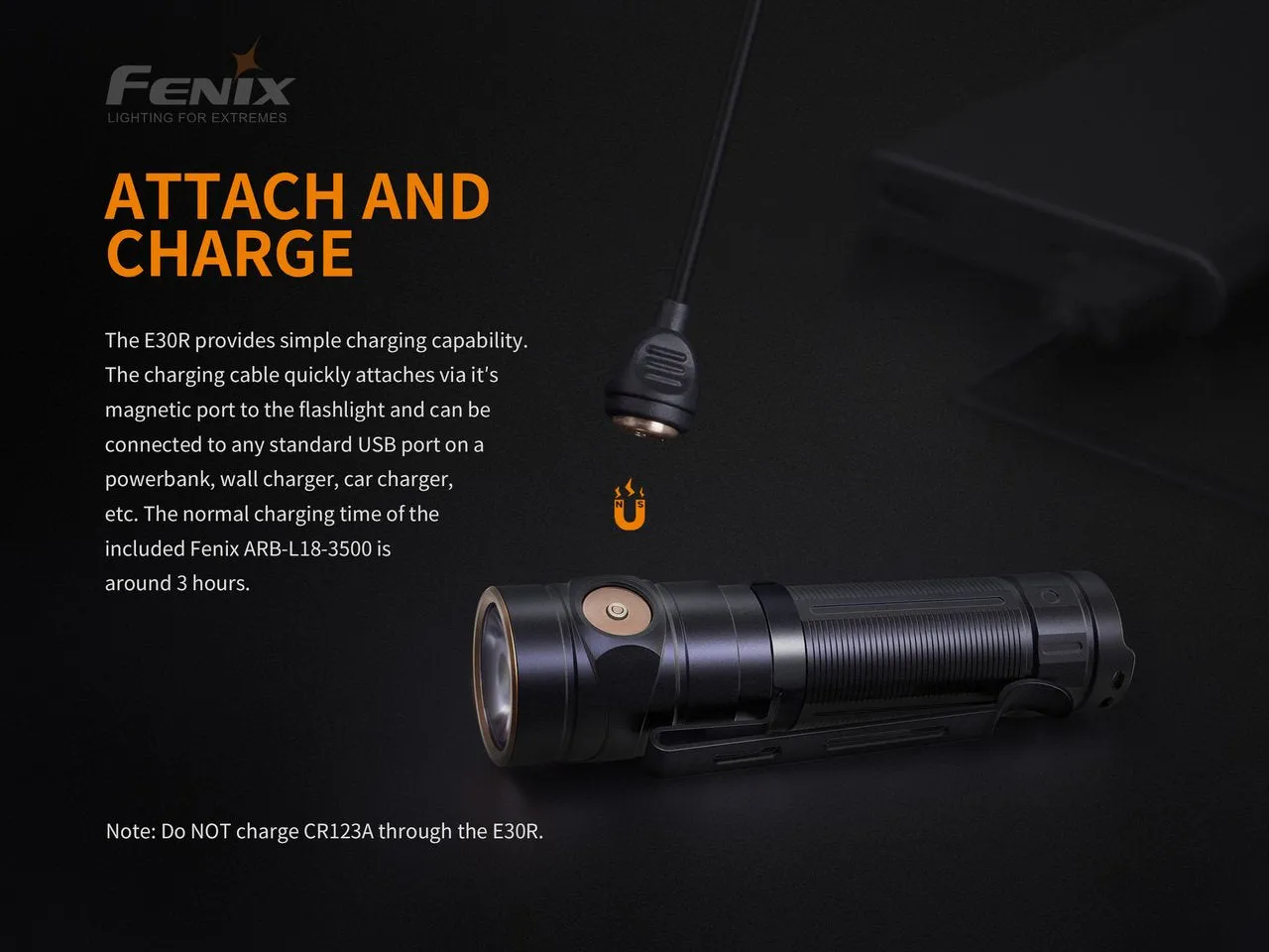 [Y.E.S] Fenix E30R Luminus SST40 LED Flashlight 1600 Lumens